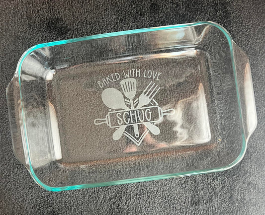 Custom Engraved Baking Dish