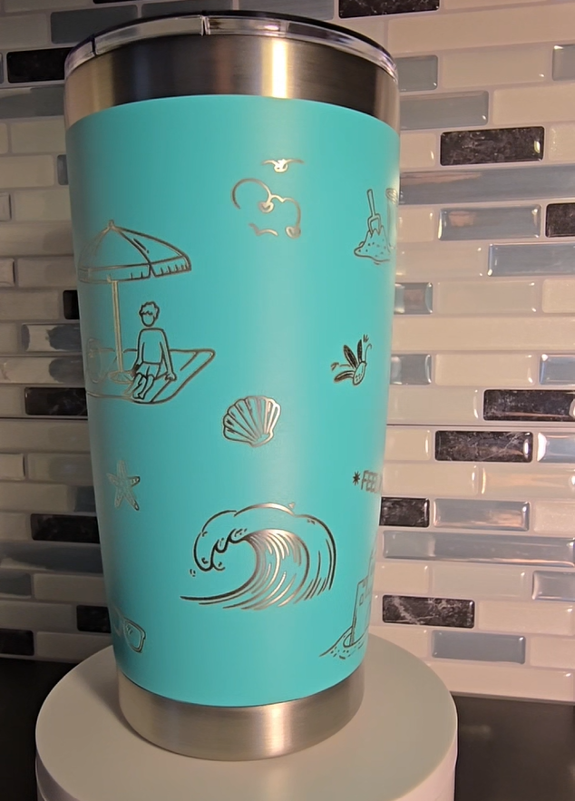 20oz Tapered Engraved Tumbler - Custom Made to Order