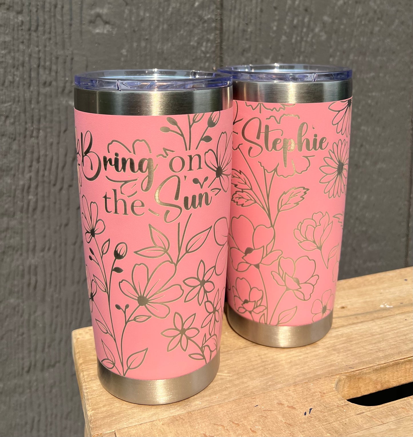 20oz Tapered Engraved Tumbler - Custom Made to Order