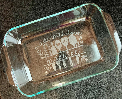 Custom Engraved Baking Dish