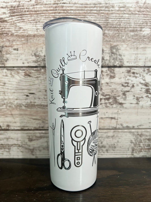 20oz Skinny Engraved Tumbler - Custom Made to Order