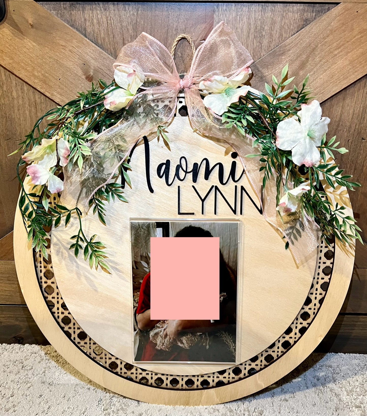 Personalized Round Name Sign