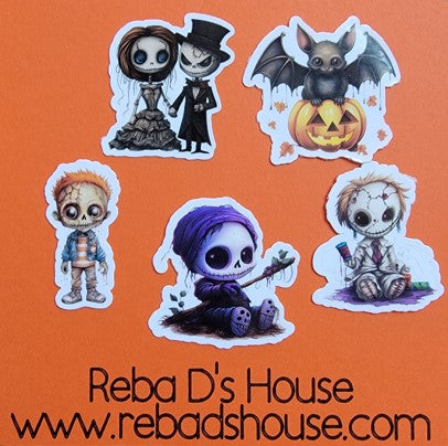 Halloween Stickers - Random Set of 5