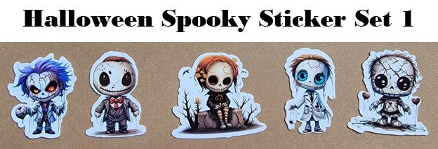 Halloween Spooky Stickers Set 1