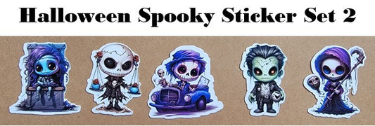 Halloween Spooky Stickers Set 2