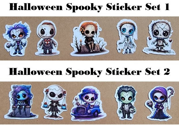 Halloween Spooky Stickers Set Combo