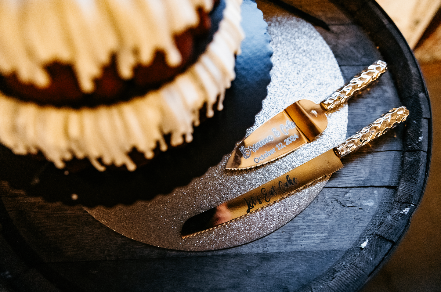 Personalized Cake Knife and Server